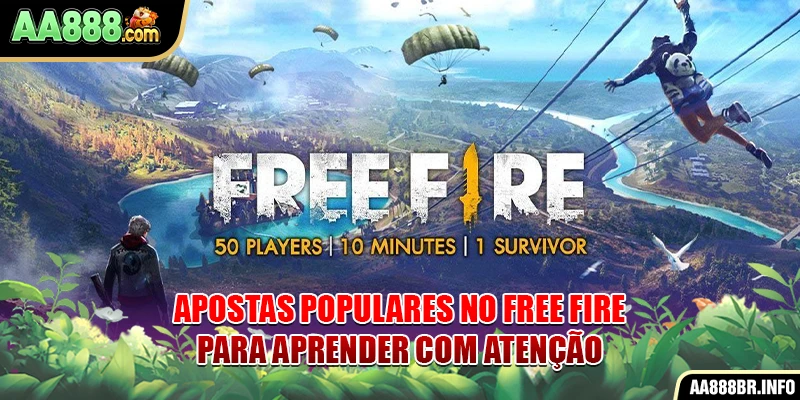 Apostas populares no Free Fire para aprender com atenção