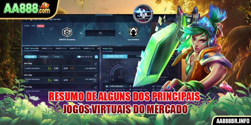 Resumo de alguns dos principais jogos virtuais do mercado